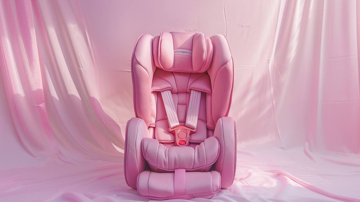 Siège auto bébé installé sur base ISOFIX dans un véhicule familial