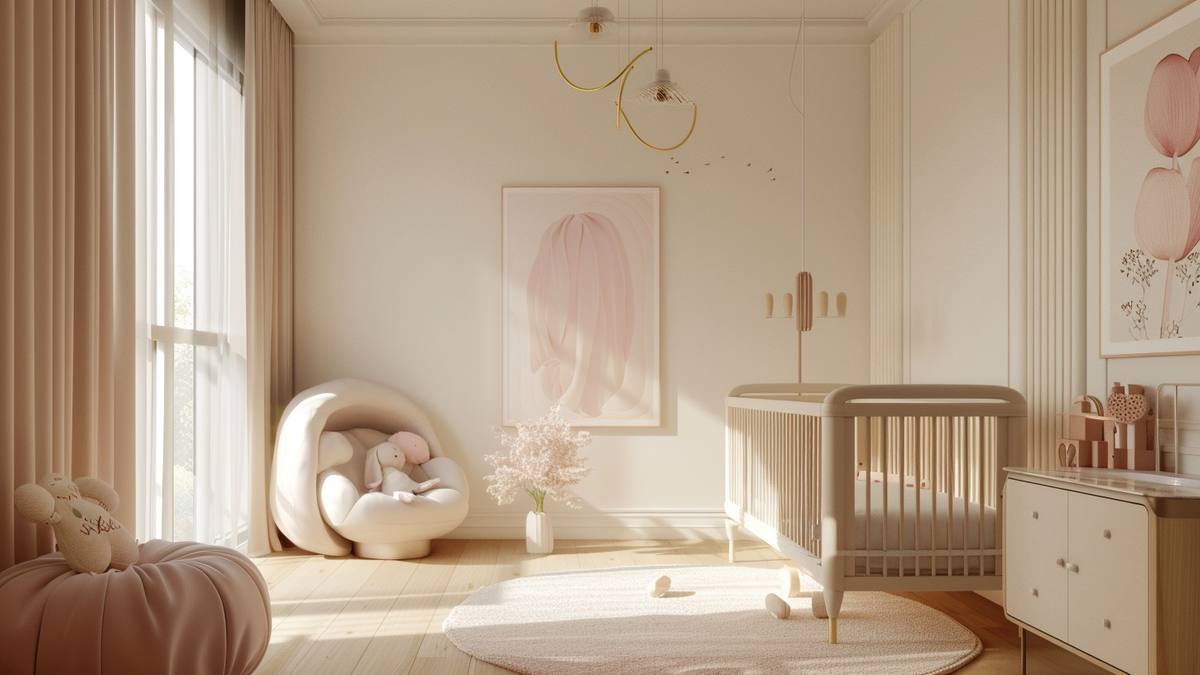 Berceau cododo installé contre un lit parental dans une chambre lumineuse et apaisante