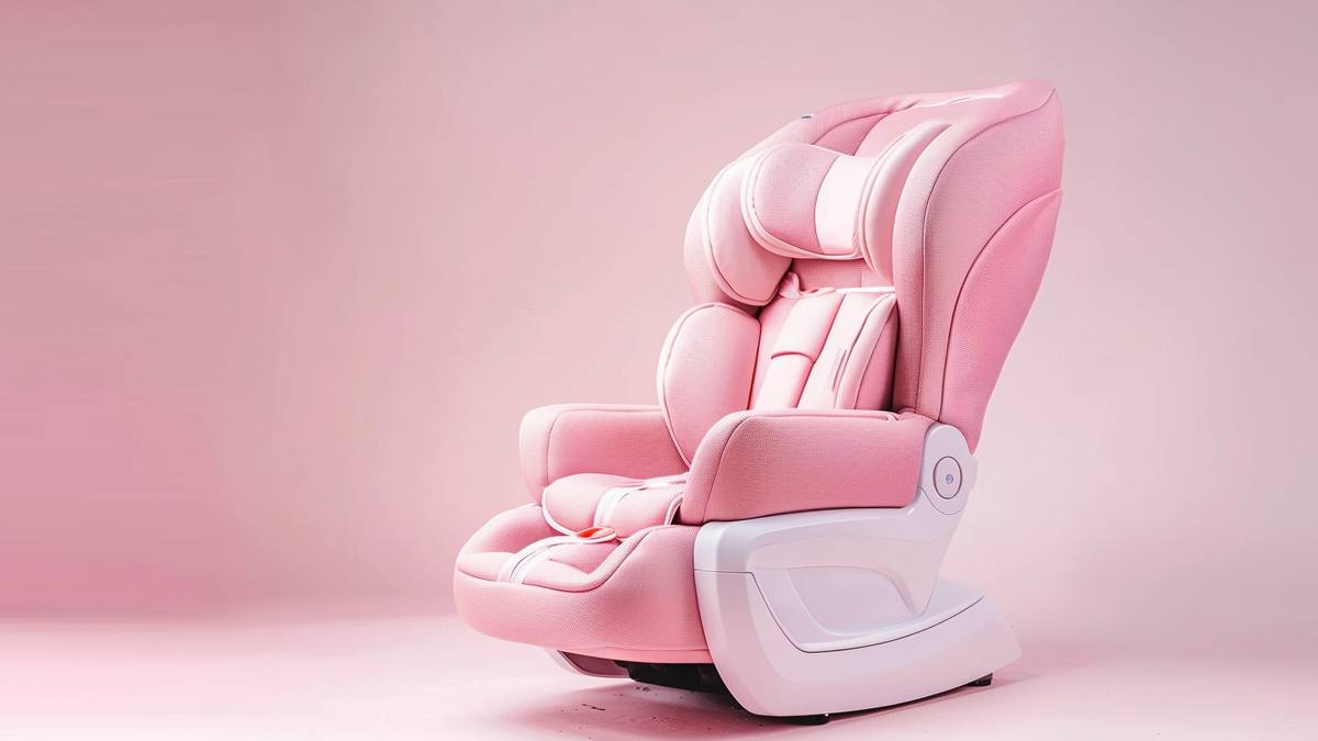 Siège auto pour enfant installé sur la banquette arrière d'un véhicule