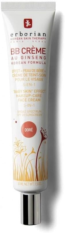 Erborian BB Crème au Ginseng Doré SPF 20 Effet Peau de Bébé 45 ml