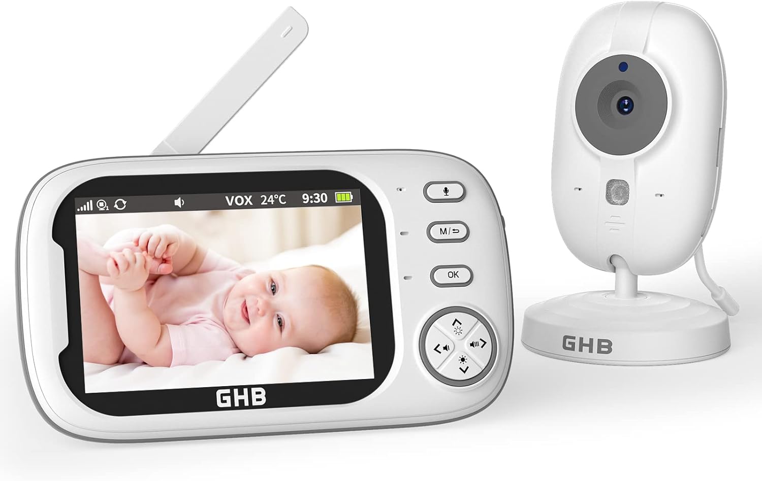 Babyphone vidéo 3,5 pouces sans WiFi