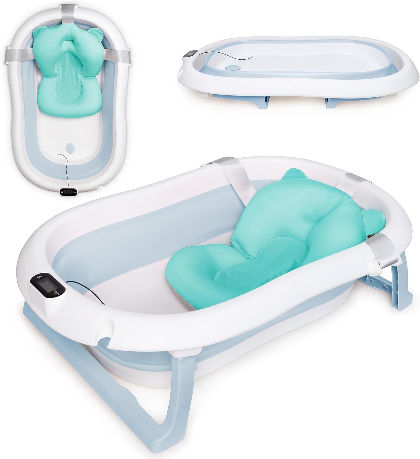 Baignoire pliable avec thermomètre intégré